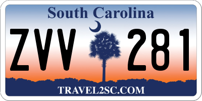 SC license plate ZVV281