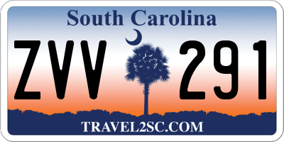 SC license plate ZVV291