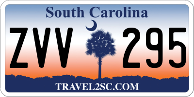 SC license plate ZVV295