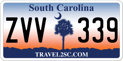 SC license plate ZVV339