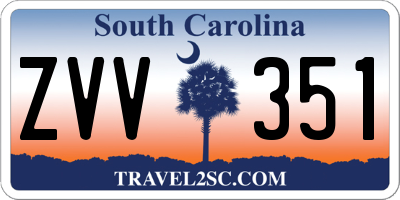 SC license plate ZVV351