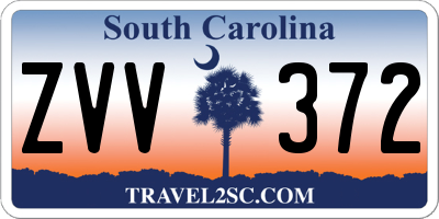 SC license plate ZVV372