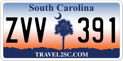 SC license plate ZVV391