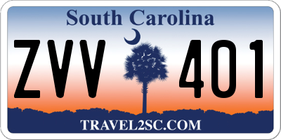 SC license plate ZVV401