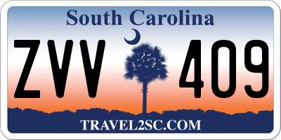 SC license plate ZVV409