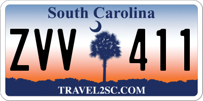 SC license plate ZVV411