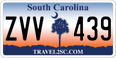 SC license plate ZVV439