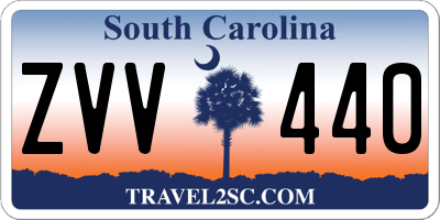 SC license plate ZVV440