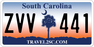 SC license plate ZVV441