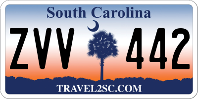 SC license plate ZVV442