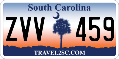 SC license plate ZVV459