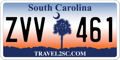 SC license plate ZVV461