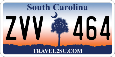 SC license plate ZVV464