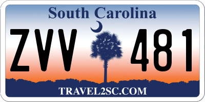 SC license plate ZVV481