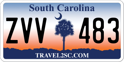 SC license plate ZVV483