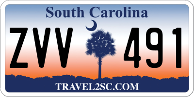 SC license plate ZVV491