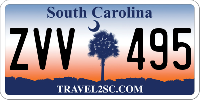 SC license plate ZVV495