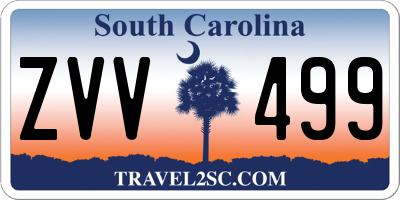 SC license plate ZVV499