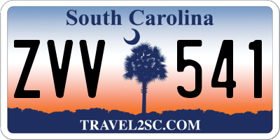 SC license plate ZVV541