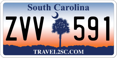 SC license plate ZVV591