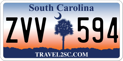 SC license plate ZVV594