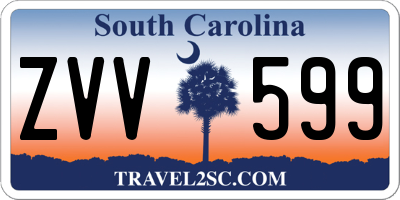SC license plate ZVV599