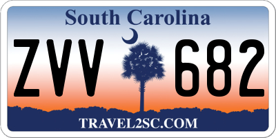 SC license plate ZVV682