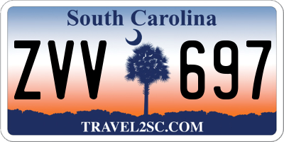 SC license plate ZVV697