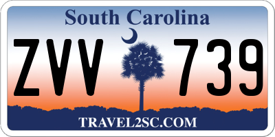 SC license plate ZVV739