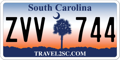 SC license plate ZVV744