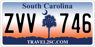 SC license plate ZVV746