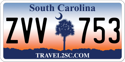 SC license plate ZVV753