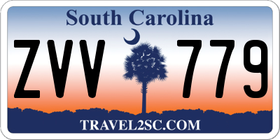 SC license plate ZVV779