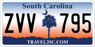 SC license plate ZVV795