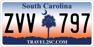 SC license plate ZVV797