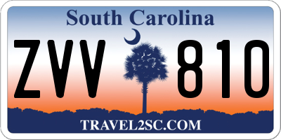 SC license plate ZVV810