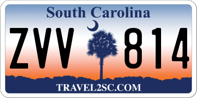 SC license plate ZVV814