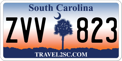 SC license plate ZVV823