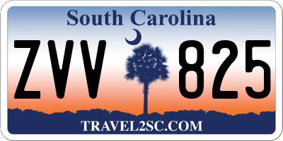 SC license plate ZVV825