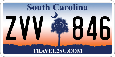 SC license plate ZVV846