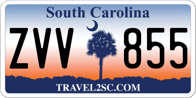 SC license plate ZVV855