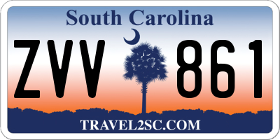 SC license plate ZVV861