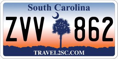 SC license plate ZVV862