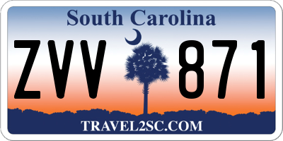 SC license plate ZVV871