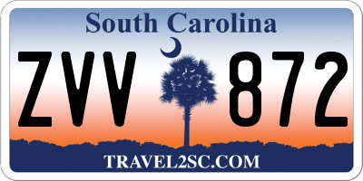 SC license plate ZVV872