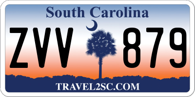 SC license plate ZVV879