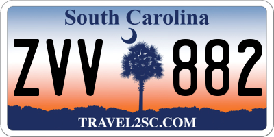 SC license plate ZVV882