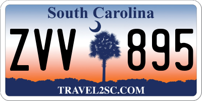 SC license plate ZVV895