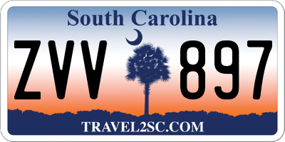 SC license plate ZVV897