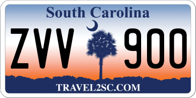 SC license plate ZVV900